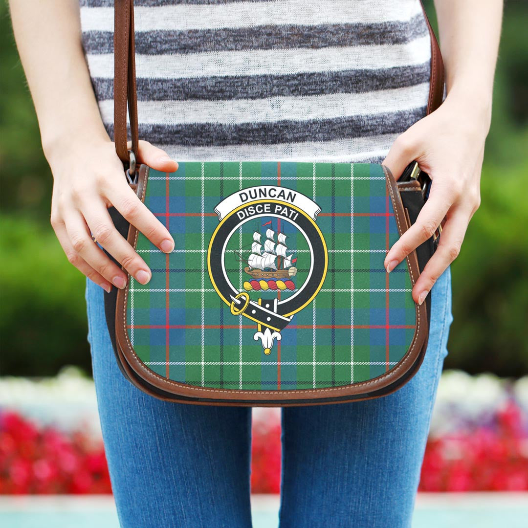 Duncan Ancient Tartan Crest Saddle Bag