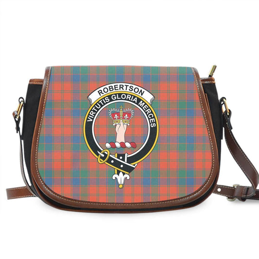 Robertson Ancient Tartan Crest Saddle Bag