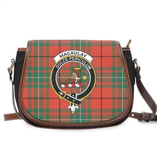 MacAulay Ancient Tartan Crest Saddle Bag