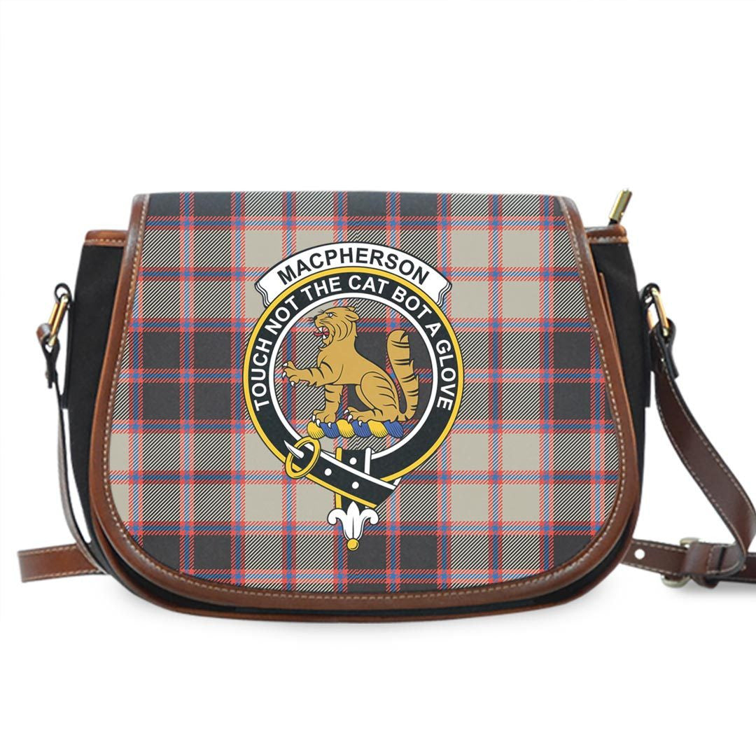 MacPherson Hunting Ancient Tartan Crest Saddle Bag