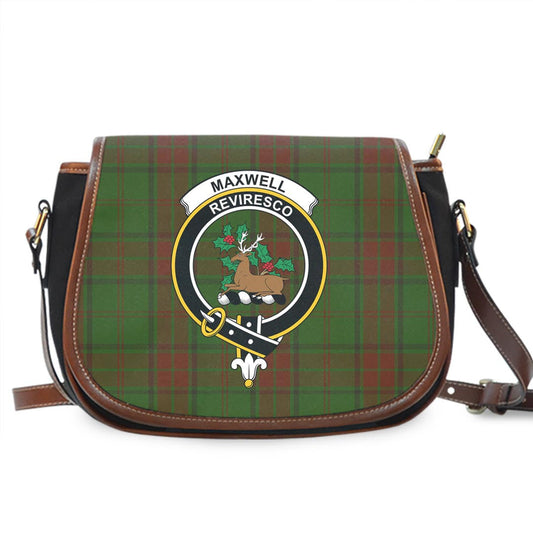 Maxwell Hunting Tartan Crest Saddle Bag