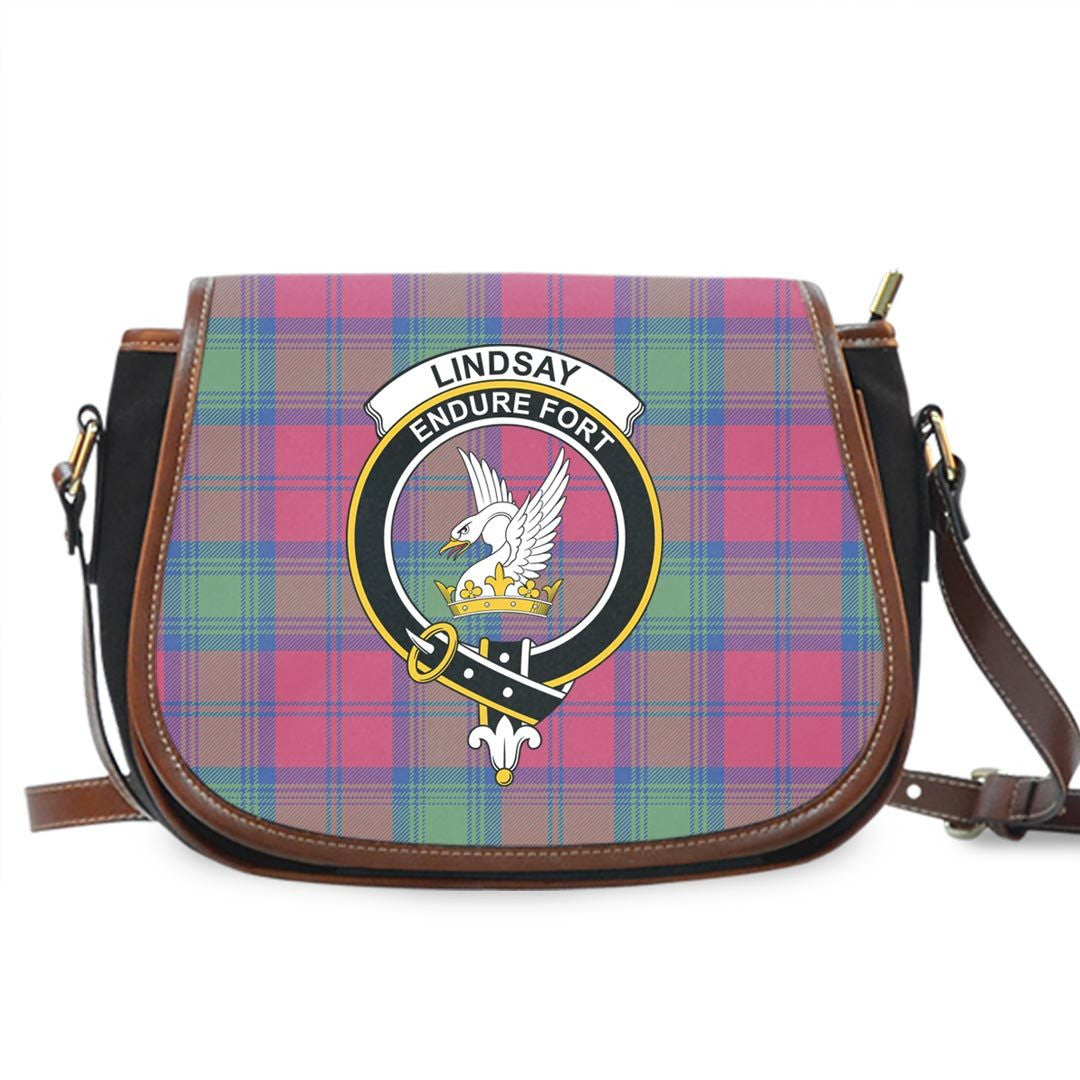 Lindsay Ancient Tartan Crest Saddle Bag