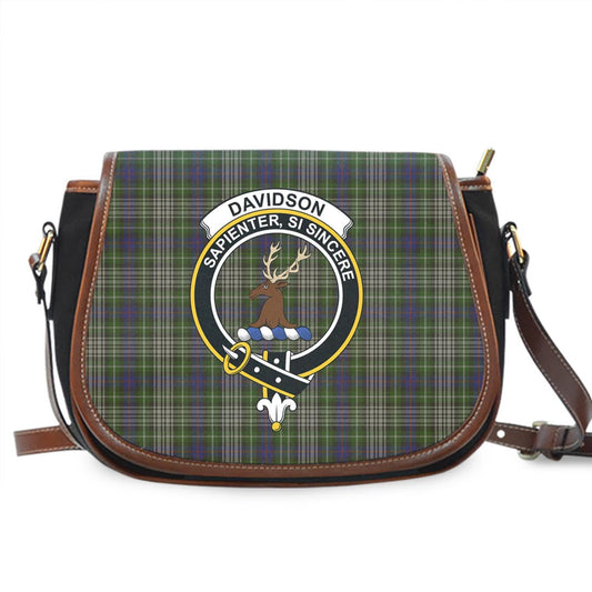 Davidson Tulloch Dress Tartan Crest Saddle Bag