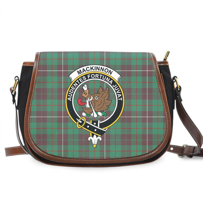 MacKinnon Hunting Ancient Tartan Crest Saddle Bag