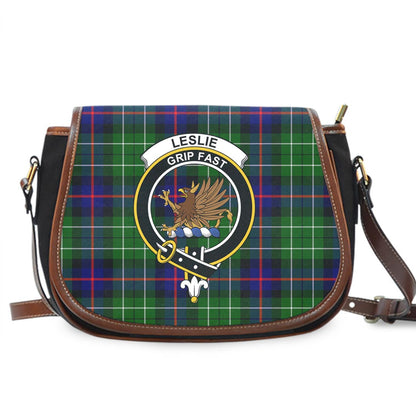 Leslie Hunting Ancient Tartan Crest Saddle Bag