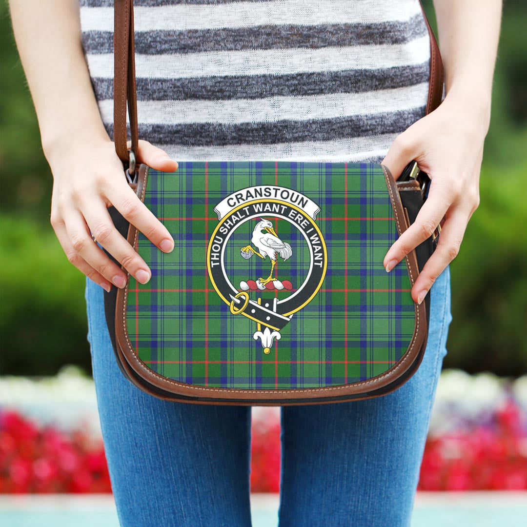 Cranstoun Tartan Crest Saddle Bag