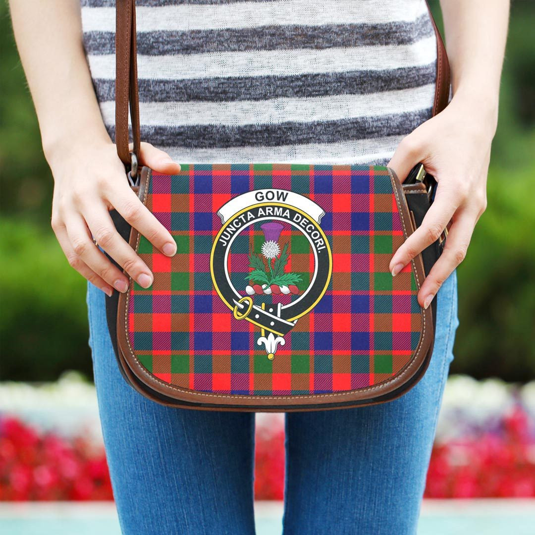 Gow Modern Tartan Crest Saddle Bag