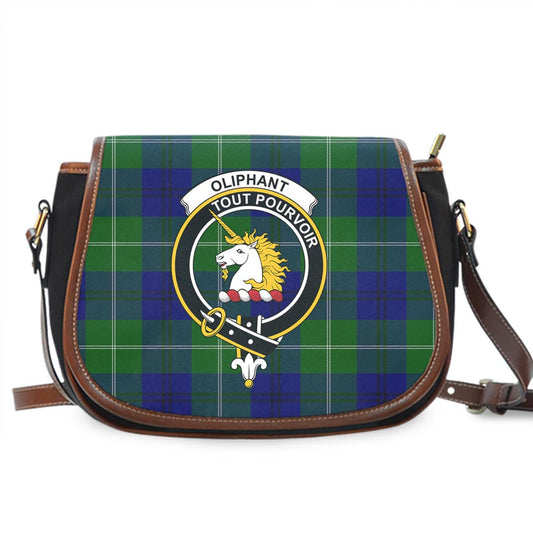 Oliphant Modern Tartan Crest Saddle Bag