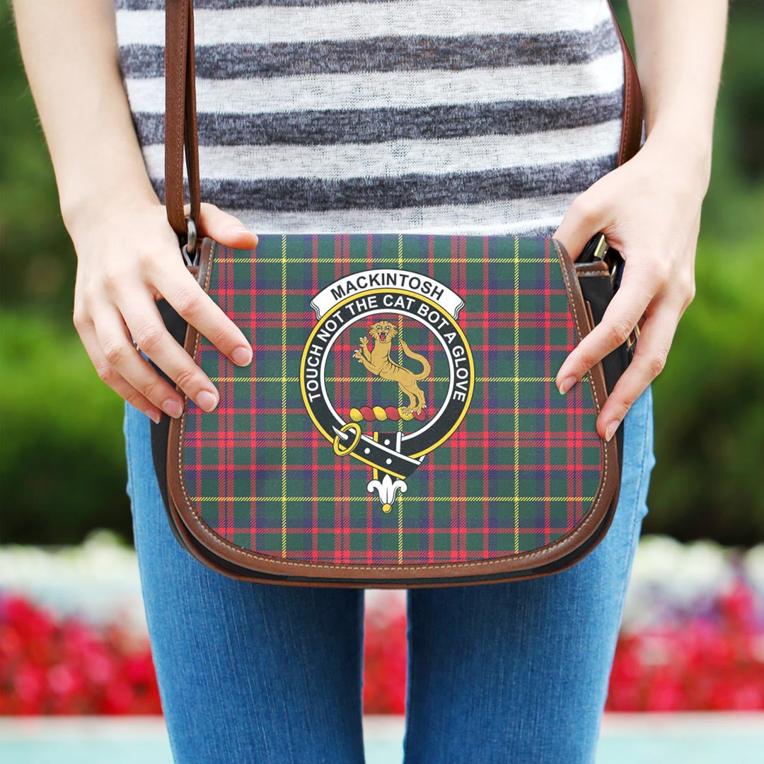 MacKintosh Hunting Modern Tartan Crest Saddle Bag