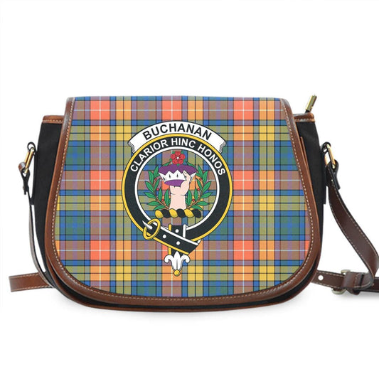 Buchanan Ancient Tartan Crest Saddle Bag