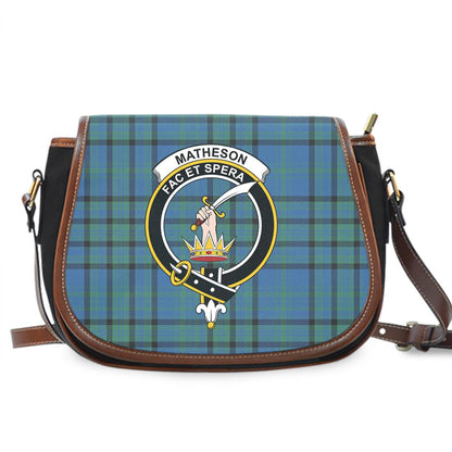 Matheson Hunting Ancient Tartan Crest Saddle Bag