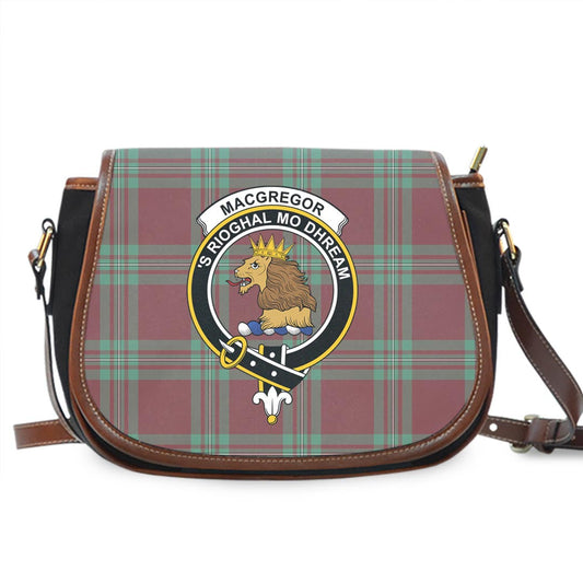 MacGregor Hunting Ancient Tartan Crest Saddle Bag