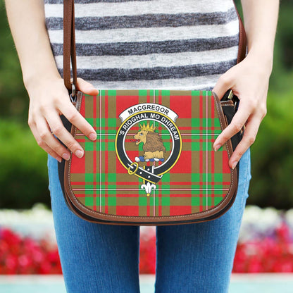 MacGregor Modern Tartan Crest Saddle Bag