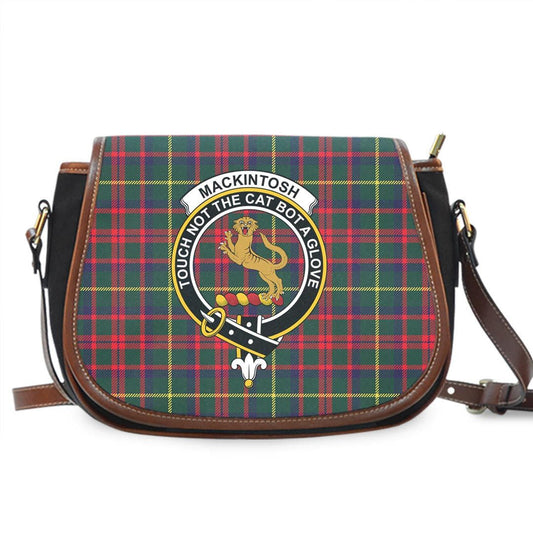 MacKintosh Hunting Modern Tartan Crest Saddle Bag