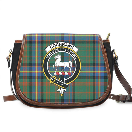 Cochrane Ancient Tartan Crest Saddle Bag