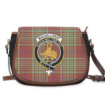 MacGillivray Hunting Ancient Tartan Crest Saddle Bag