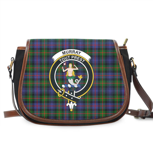 Murray of Atholl Modern Tartan Crest Saddle Bag