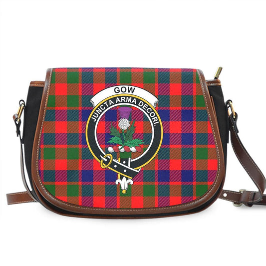 Gow Modern Tartan Crest Saddle Bag