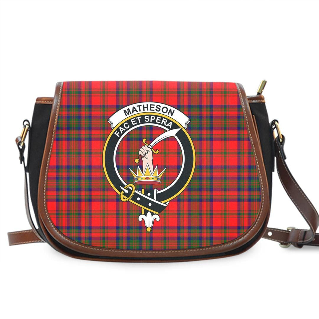 Matheson Modern Tartan Crest Saddle Bag