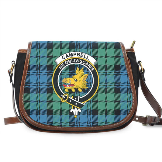 Campbell Ancient 01 Tartan Crest Saddle Bag