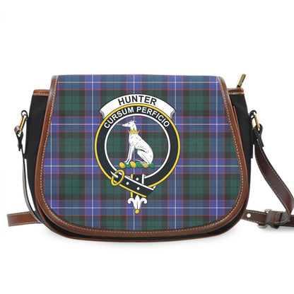 Hunter Modern Tartan Crest Saddle Bag