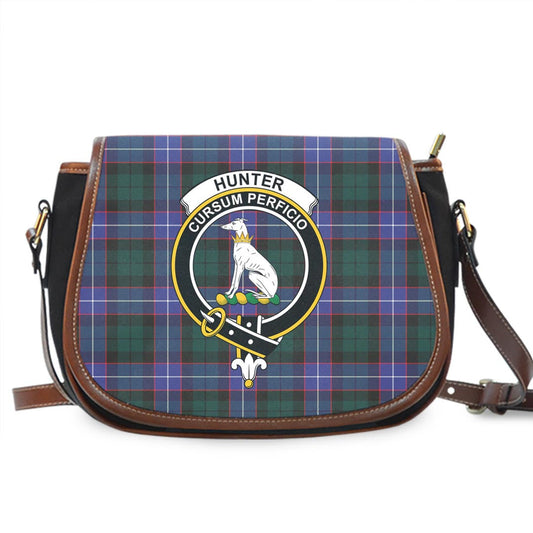 Hunter Modern Tartan Crest Saddle Bag