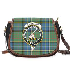 MacMillan Hunting Ancient Tartan Crest Saddle Bag