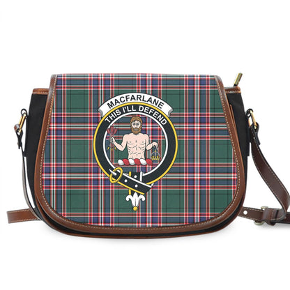 MacFarlane Hunting Modern Tartan Crest Saddle Bag