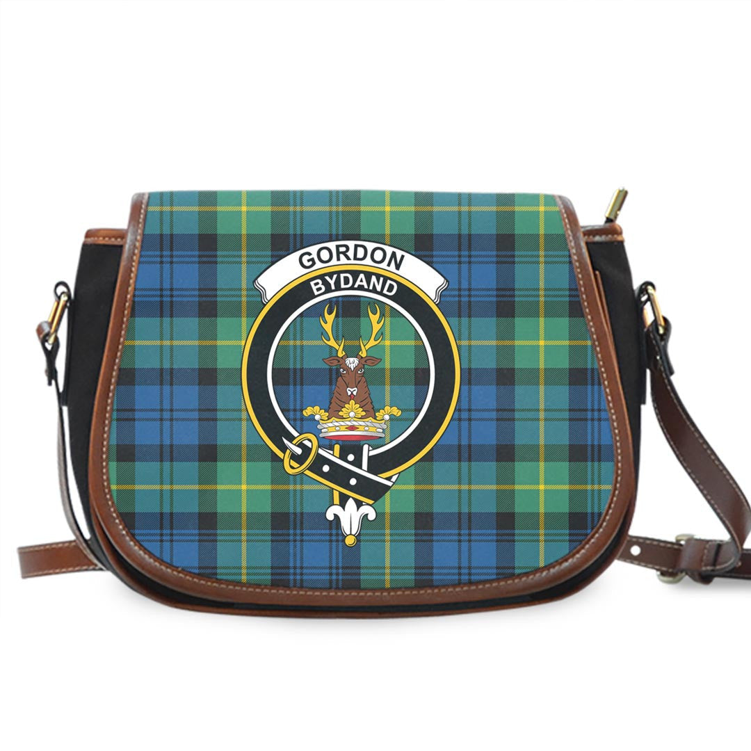 Gordon Ancient Tartan Crest Saddle Bag