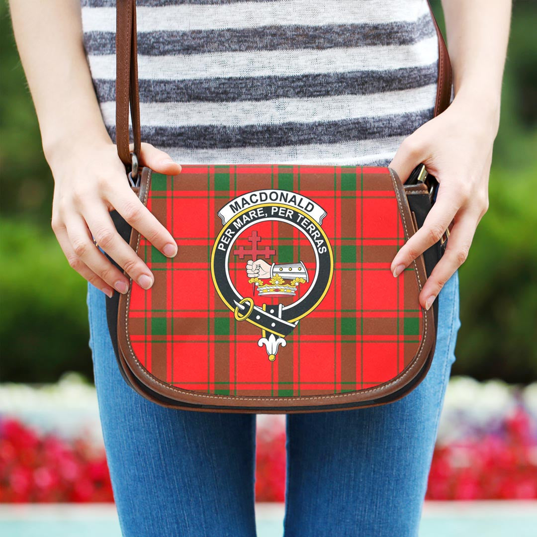 MacDonald of Sleat Tartan Crest Saddle Bag