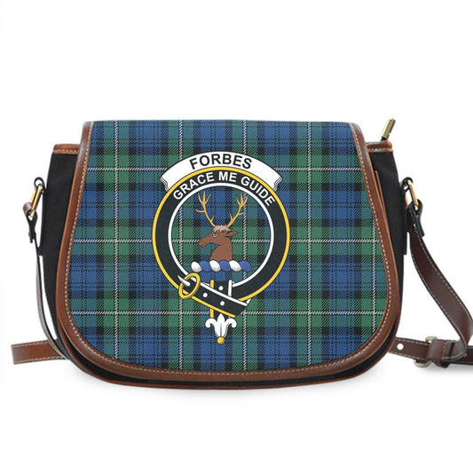 Forbes Ancient Tartan Crest Saddle Bag