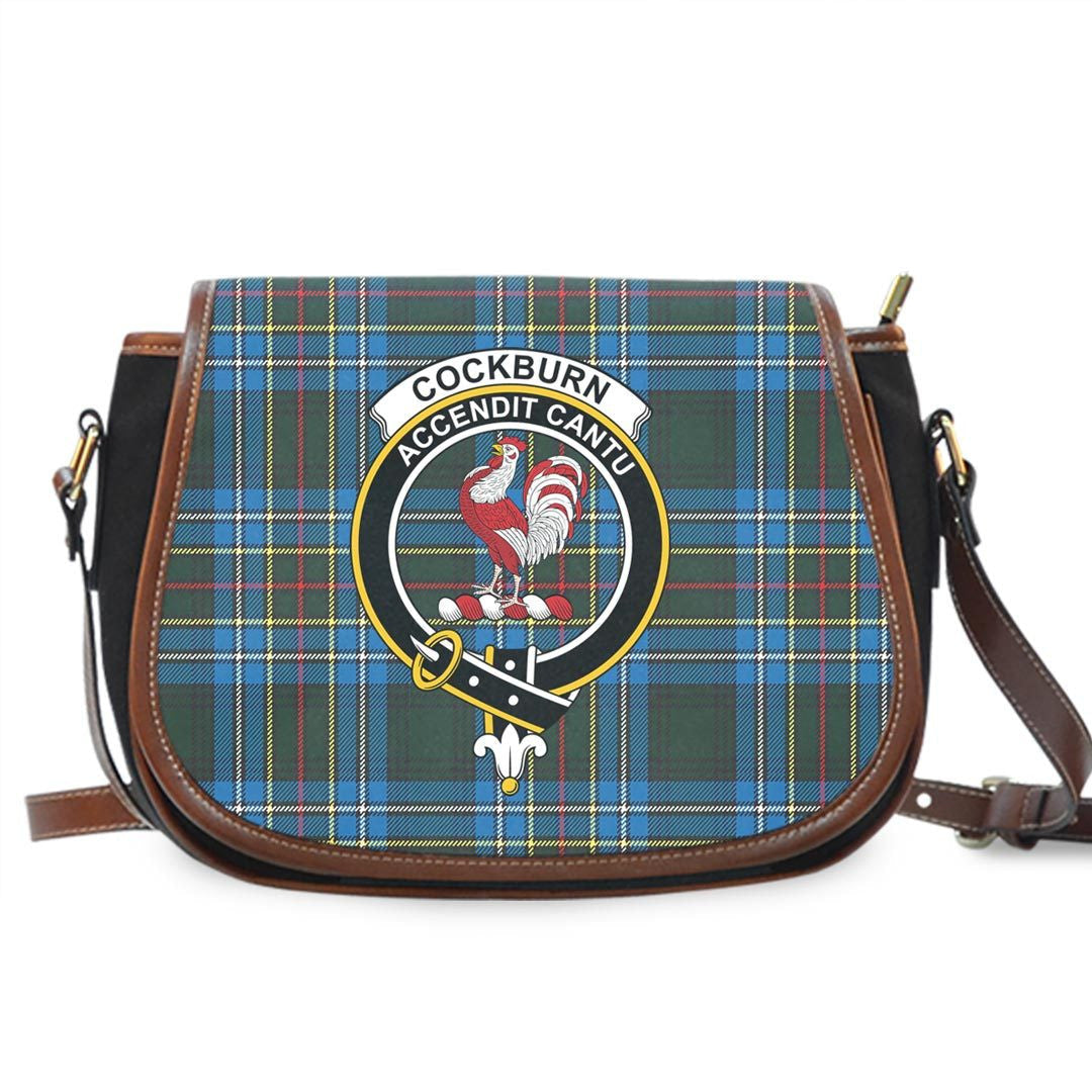 Cockburn Modern Tartan Crest Saddle Bag