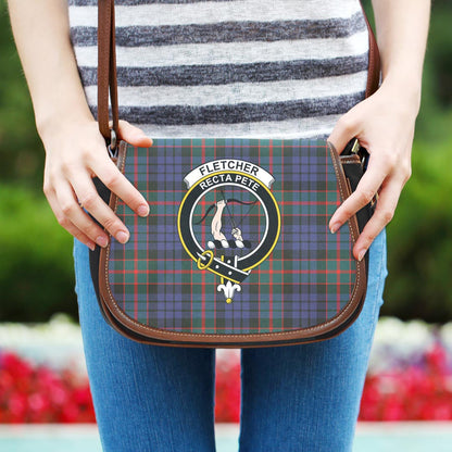 Fletcher of Dunans Tartan Crest Saddle Bag