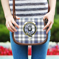 Hannay Modern Tartan Crest Saddle Bag