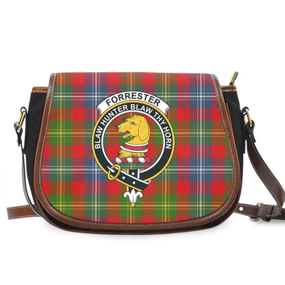 Forrester Tartan Crest Saddle Bag