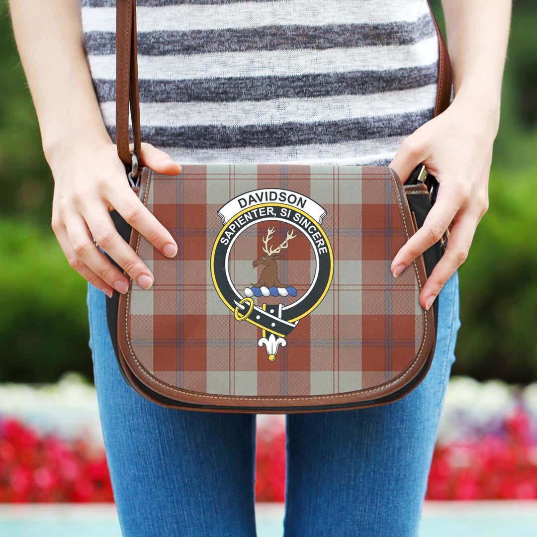 Davidson Dress Dancers Tartan Crest Saddle Bag