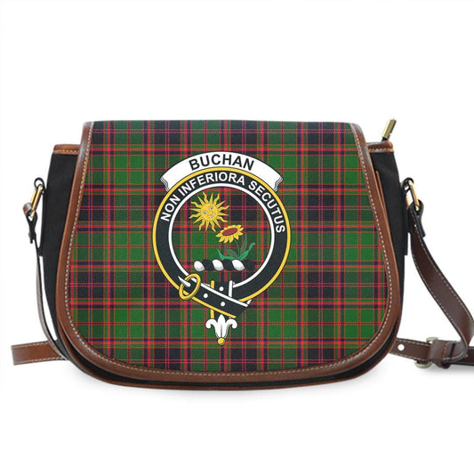 Buchan Modern Tartan Crest Saddle Bag