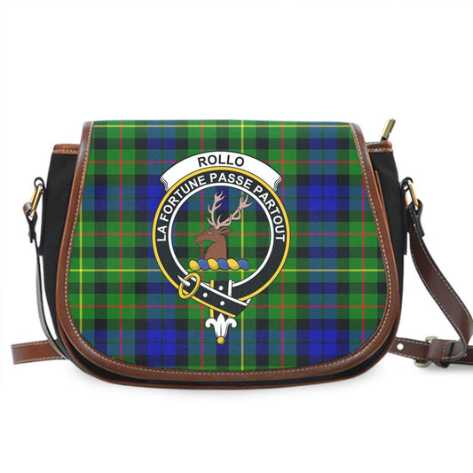 Rollo Modern Tartan Crest Saddle Bag