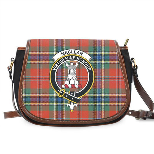 MacLean of Duart Ancient Tartan Crest Saddle Bag