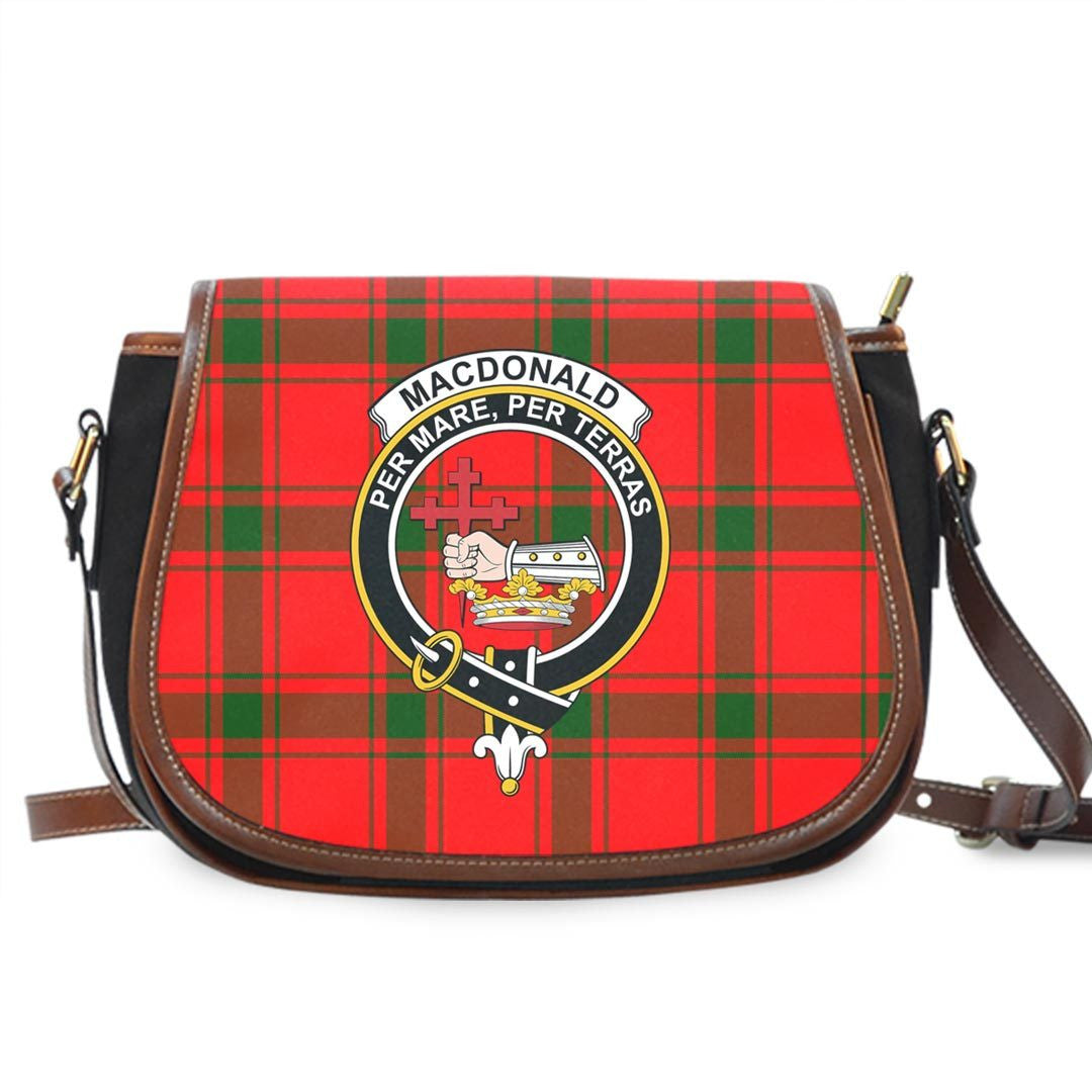 MacDonald of Sleat Tartan Crest Saddle Bag