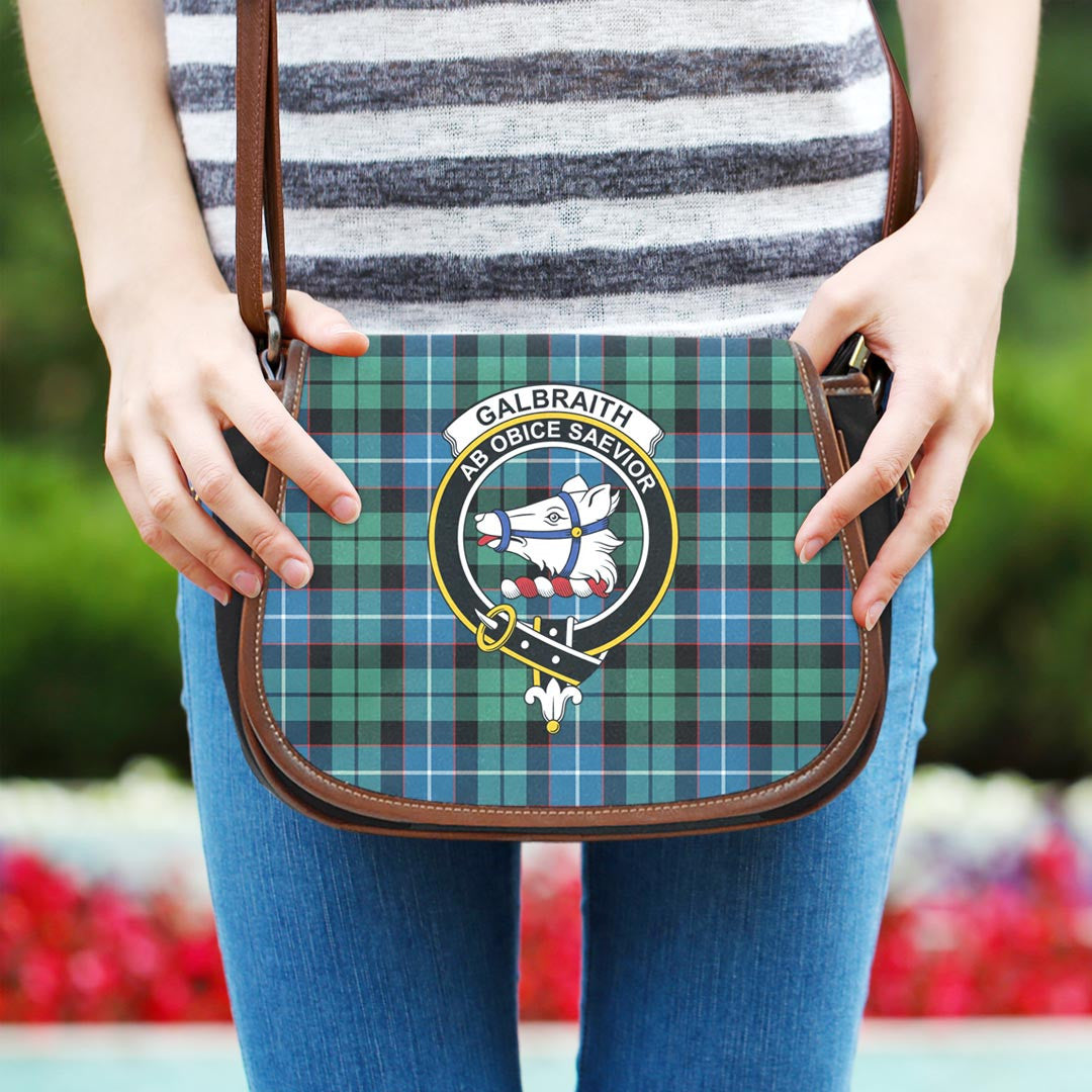 Galbraith Ancient Tartan Crest Saddle Bag