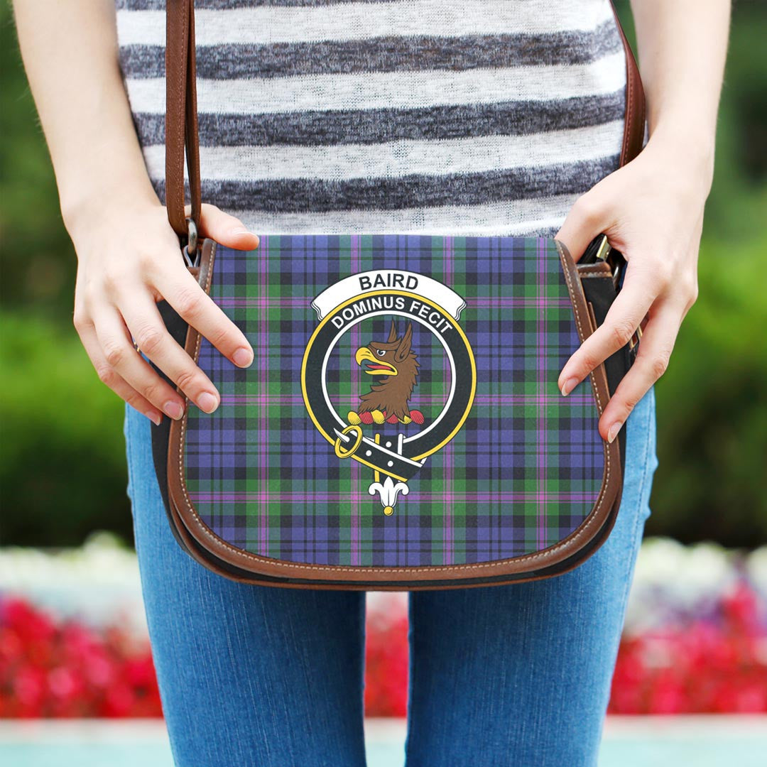 Baird Modern Tartan Crest Saddle Bag