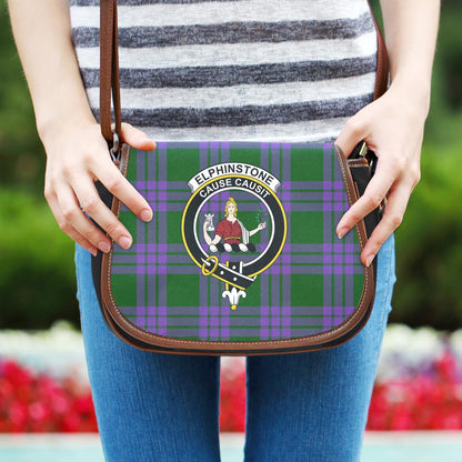 Elphinstone Tartan Crest Saddle Bag