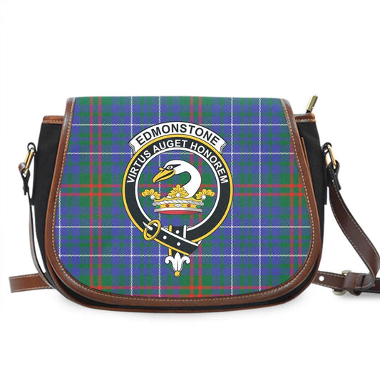 Edmonstone Tartan Crest Saddle Bag