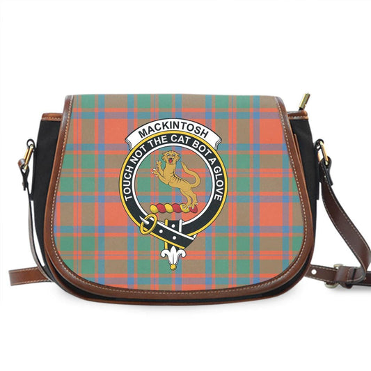 MacKintosh Ancient Tartan Crest Saddle Bag