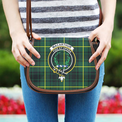 MacArthur Modern Tartan Crest Saddle Bag