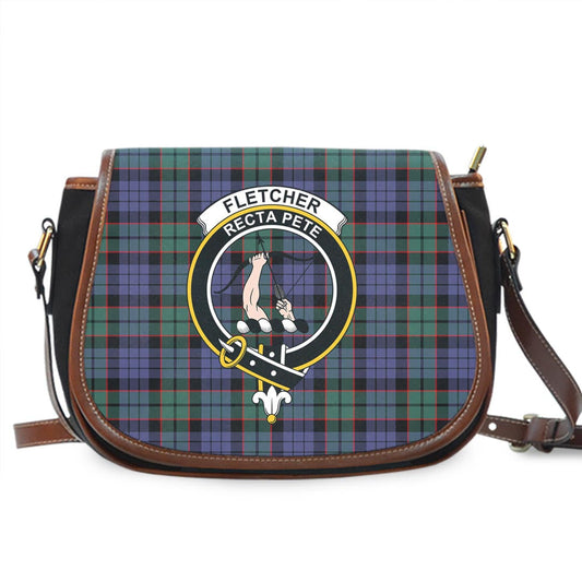 Fletcher Modern Tartan Crest Saddle Bag