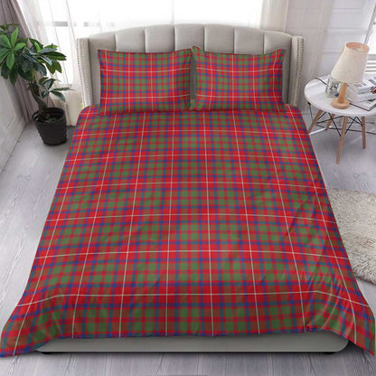 Shaw Red Modern Tartan Plaid Bedding Set