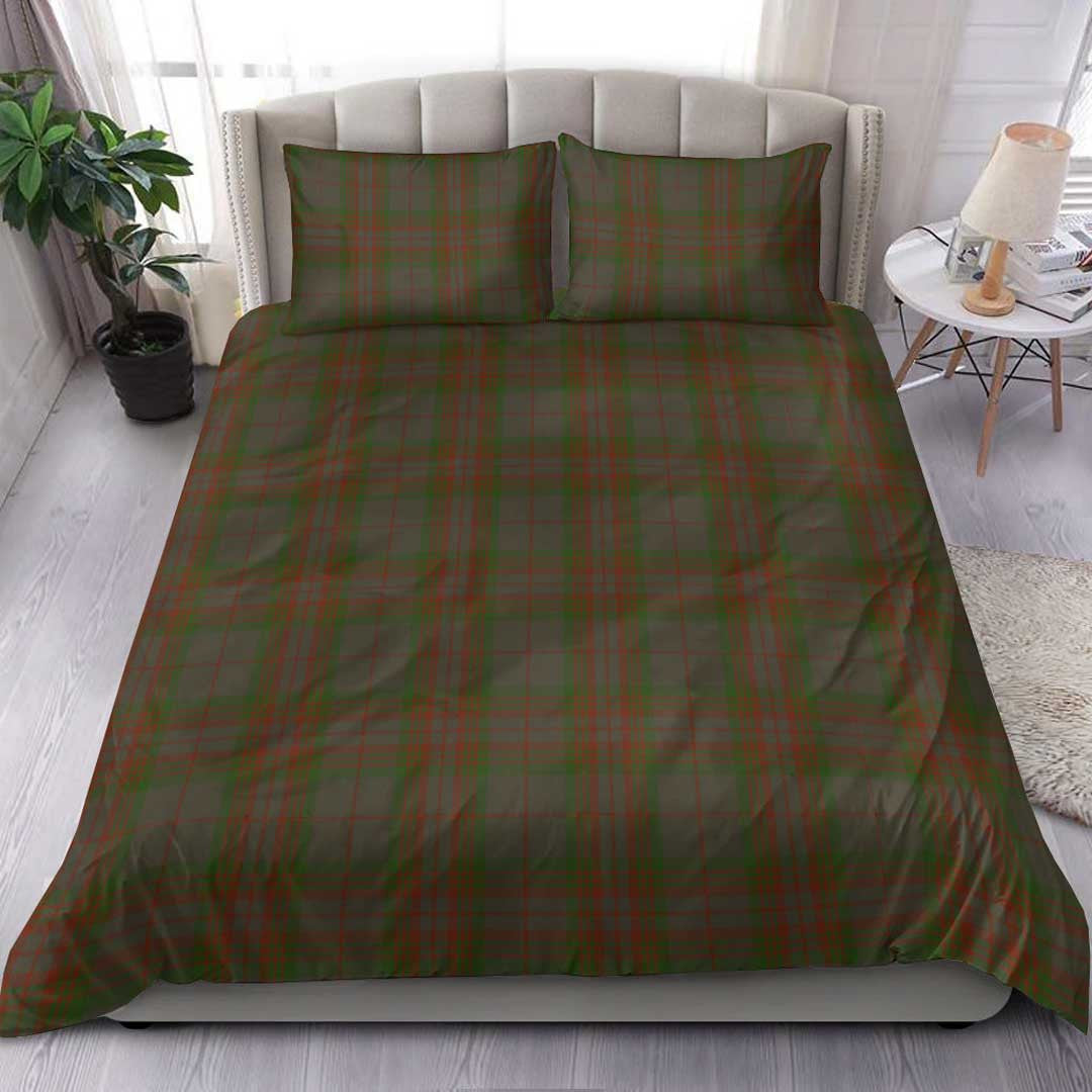 Gray Hunting Tartan Plaid Bedding Set