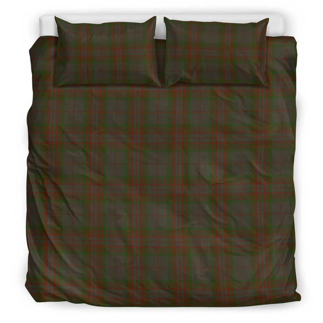 Gray Hunting Tartan Plaid Bedding Set